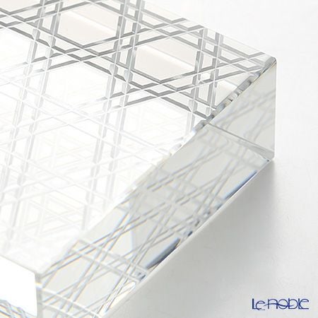 廣田硝子 切子紋様文鎮 六角籠目 EDO-21