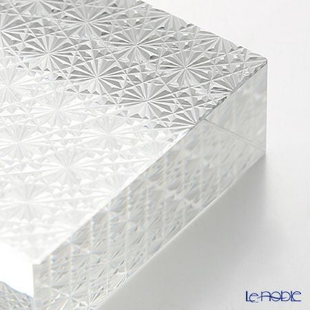 廣田硝子 切子紋様文鎮 菊繋ぎ EDO-22