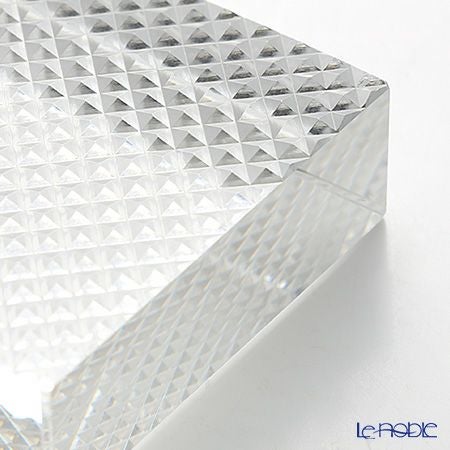 廣田硝子 切子紋様文鎮 魚子 EDO-24