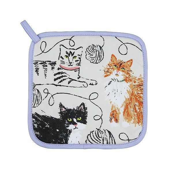 アルスターウィーバーズ Feline Friends／猫の友達 ポット マット （鍋敷き） コットン