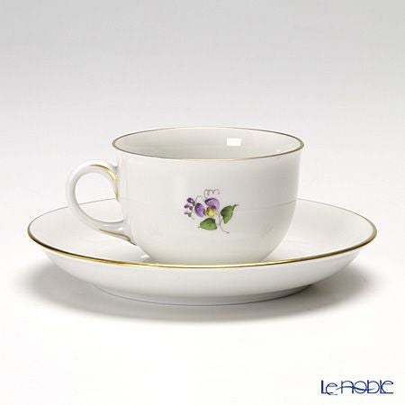 アウガルテン（AUGARTEN） シンプルブーケ（5052A） スイセン モカカップ＆ソーサー 80ml（001）