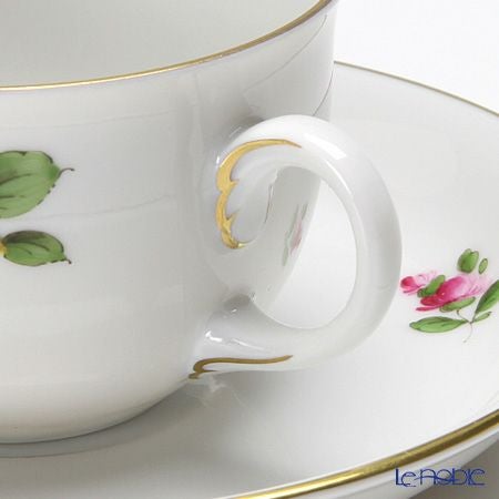 アウガルテン（AUGARTEN） シンプルブーケ（5052A） スイセン モカカップ＆ソーサー 80ml（001）