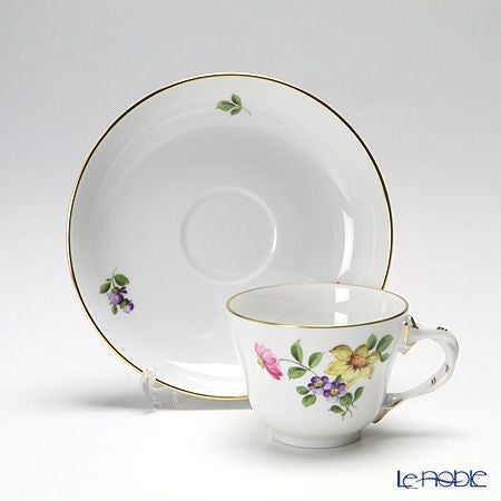 アウガルテン（AUGARTEN） シンプルブーケ（5052A） スイセン モカカップ＆ソーサー ロココ（070）