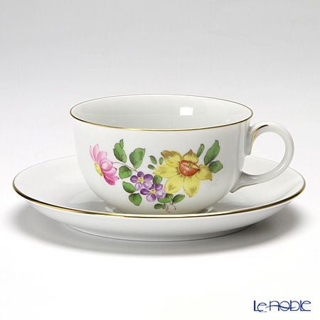 アウガルテン（AUGARTEN） シンプルブーケ（5052A） スイセン ティーカップ＆ソーサー（S） 200ml（001）