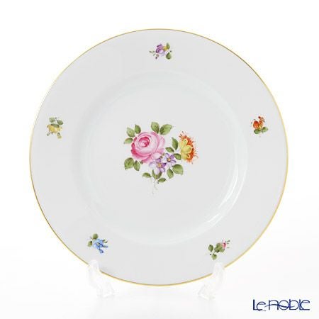 アウガルテン（AUGARTEN） シンプルブーケ（5052C） ピンクのバラ プレート 20cm（001）