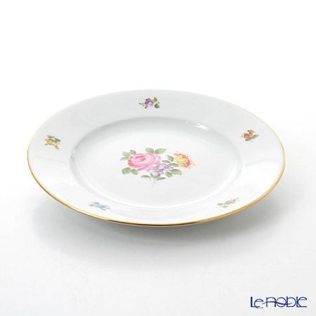 アウガルテン（AUGARTEN） シンプルブーケ（5052C） ピンクのバラ プレート 20cm（001）