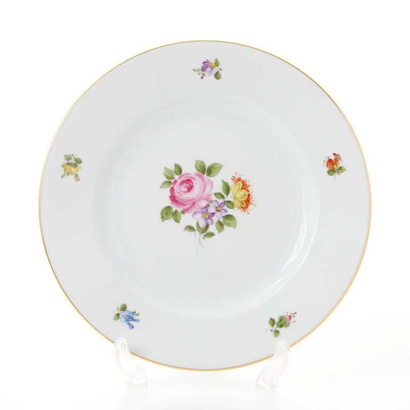 アウガルテン（AUGARTEN） シンプルブーケ（5052C） ピンクのバラ プレート 20cm（001）