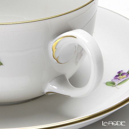 アウガルテン（AUGARTEN） シンプルブーケ（5052C） ピンクのバラ ティーカップ＆ソーサー（S） 200ml（001）