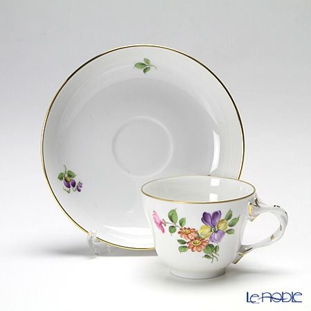 アウガルテン（AUGARTEN） シンプルブーケ（5052D） パンジー モカカップ＆ソーサー ロココ（070）