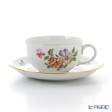 アウガルテン（AUGARTEN） シンプルブーケ（5052D） パンジー ティーカップ＆ソーサー（S） 200ml（001）