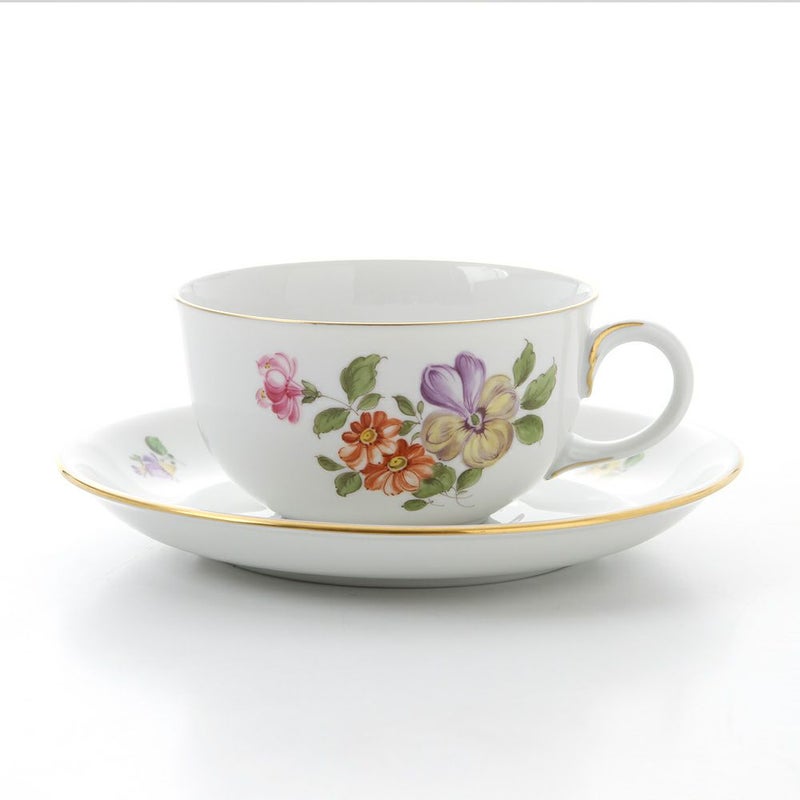 アウガルテン（AUGARTEN） シンプルブーケ（5052D） パンジー ティーカップ＆ソーサー（S） 200ml（001）