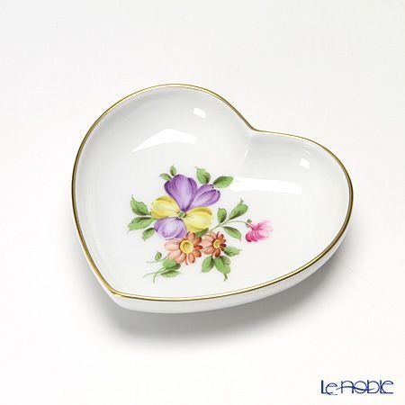 アウガルテン（AUGARTEN） シンプルブーケ（5052D） パンジー ハートディッシュ 10cm（862）