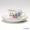 アウガルテン（AUGARTEN） シンプルブーケ（5052E） ヒルガオ モカカップ＆ソーサー 80ml（001）