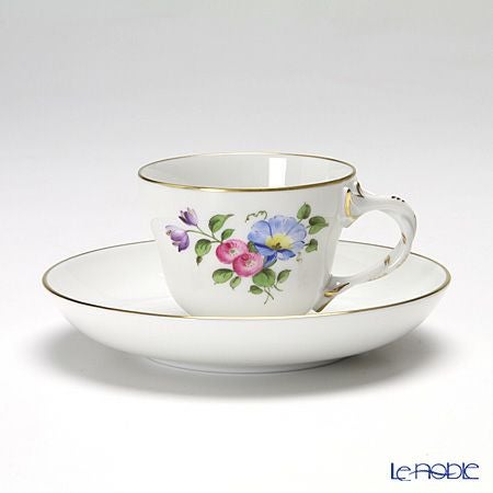 アウガルテン（AUGARTEN） シンプルブーケ（5052E） ヒルガオ モカカップ＆ソーサー ロココ（070）