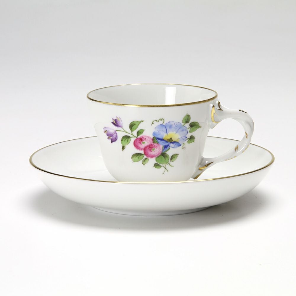 アウガルテン（AUGARTEN） シンプルブーケ（5052E） ヒルガオ モカカップ＆ソーサー ロココ（070）