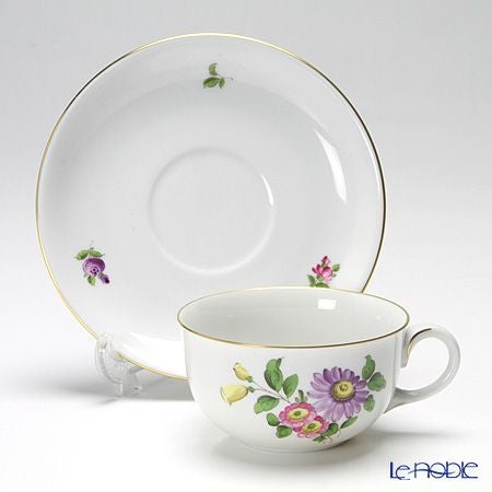 アウガルテン（AUGARTEN） シンプルブーケ（5052F） エゾギク（アスター） ティーカップ＆ソーサー（S） 200ml（001）