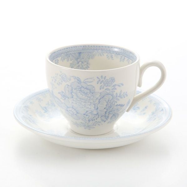 バーレイ ブルーアジアティックフェザンツ ティーカップ＆ソーサー 210ml