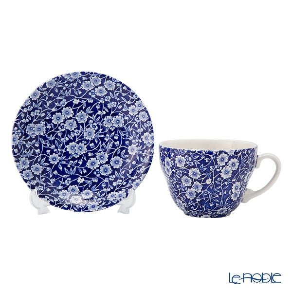 バーレイ ブルーキャリコ ブレックファーストカップ＆ソーサー 430ml