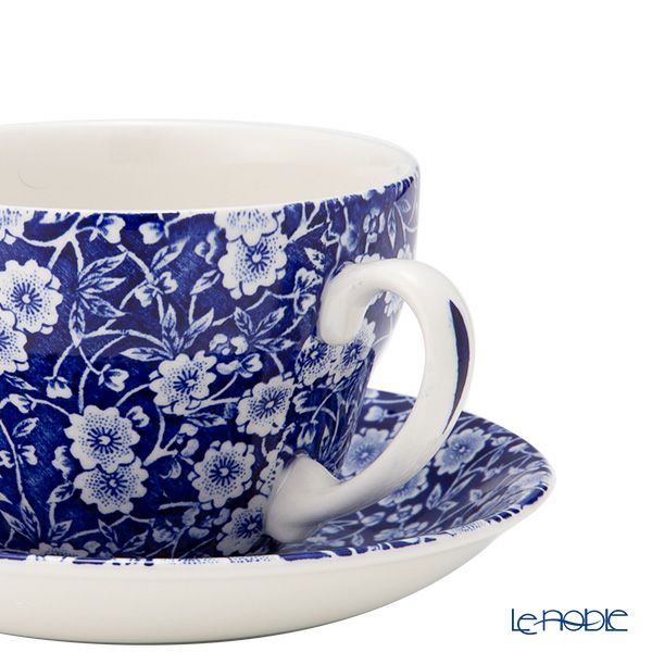 バーレイ ブルーキャリコ ブレックファーストカップ＆ソーサー 430ml