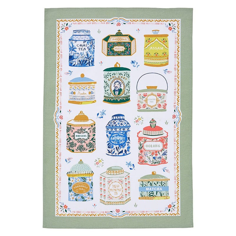 アルスターウィーバーズ ティーティン 紅茶缶 ティータオル コットン