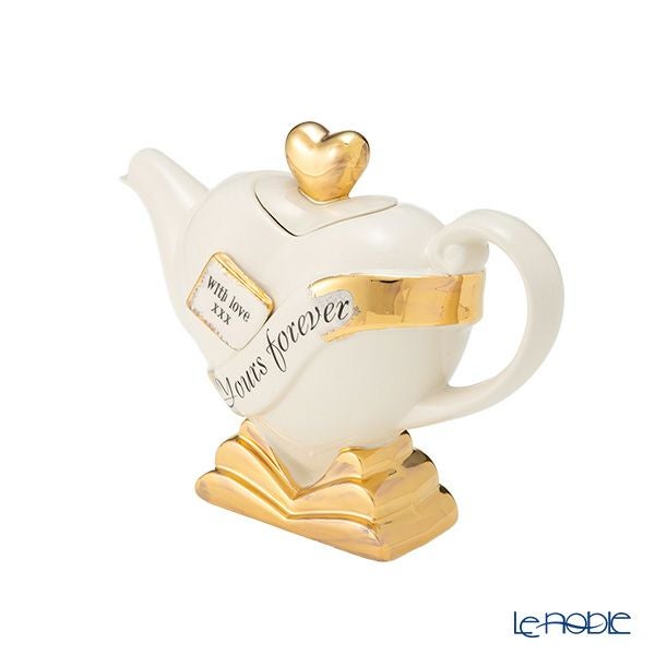ティーポッタリー Teapottery ハート Yours Forever!（ホワイト） S