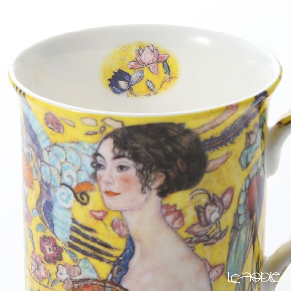 プリモビアンコ アートコレクション マグ ペア クリムト 「扇子を持つ女性」