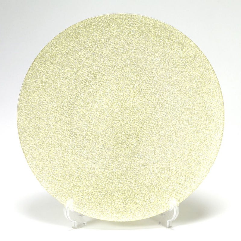 Vetro Felice ヴェトロ フェリーチェ グリッター プレート 35cm ニューゴールド