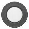 Vetro Felice ヴェトロ フェリーチェ グリッター チャージャープレート 33cm ダークグレイ＆クリア