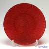 Vetro Felice ヴェトロ フェリーチェ グリッター プレート 28cm レッド