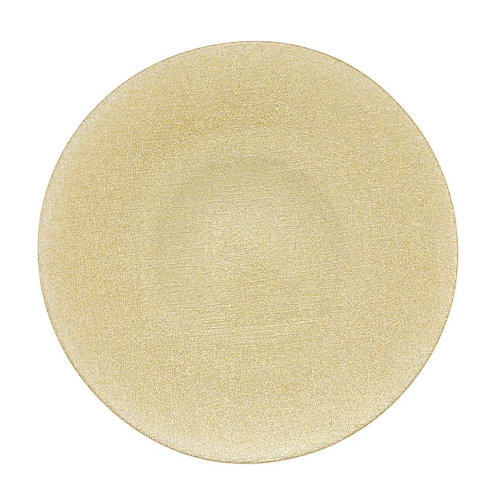 Vetro Felice ヴェトロ フェリーチェ グリッター プレート 28cm ニューゴールド