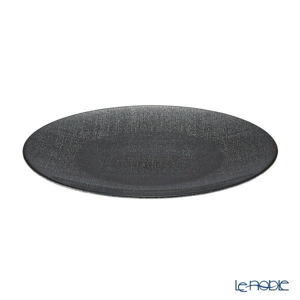 Vetro Felice ヴェトロ フェリーチェ グリッター プレート 28cm ダークグレイ