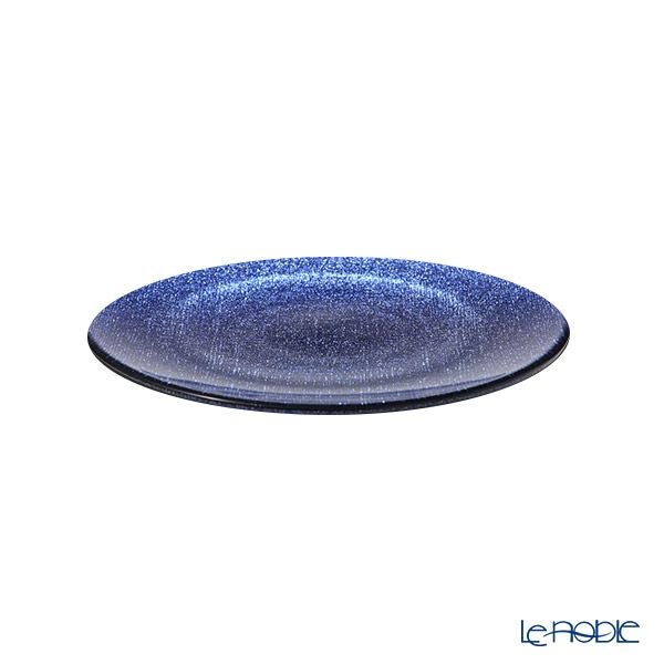 Vetro Felice ヴェトロ フェリーチェ グリッター プレート 21cm ダークブルー