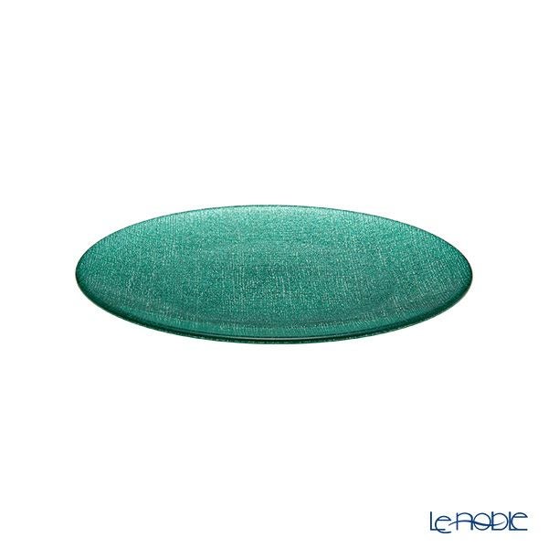 Vetro Felice ヴェトロ フェリーチェ グリッター プレート 21cm アクアブルー