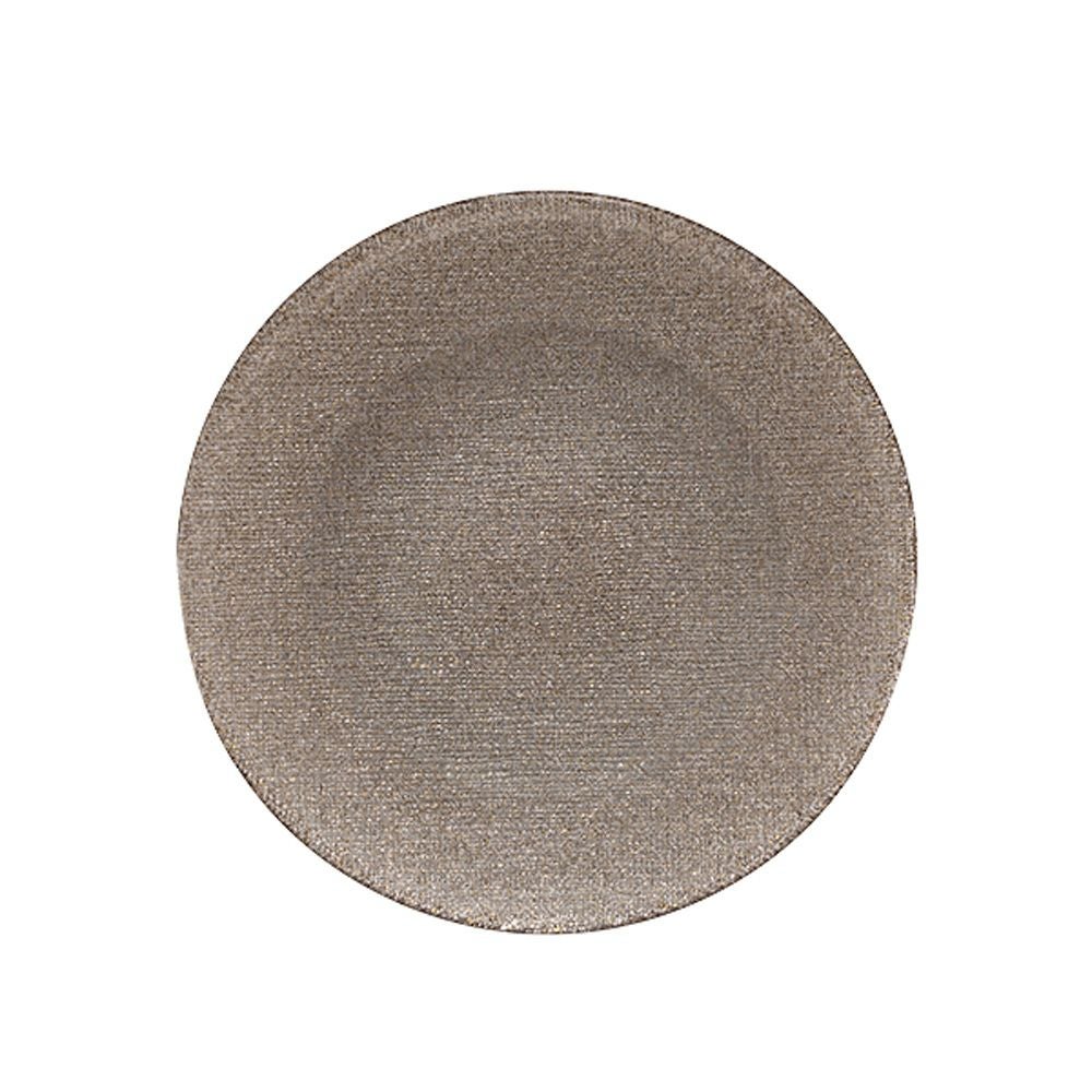 Vetro Felice ヴェトロ フェリーチェ グリッター プレート 17cm ジンジャー 323917B G006