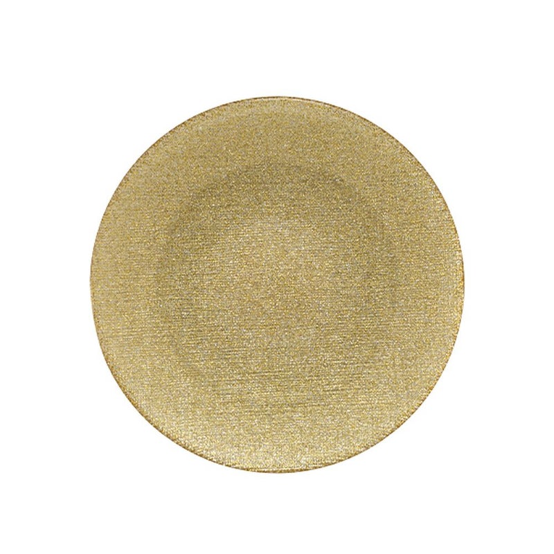 Vetro Felice ヴェトロ フェリーチェ グリッター プレート 17cm ニューゴールド 323917B G022
