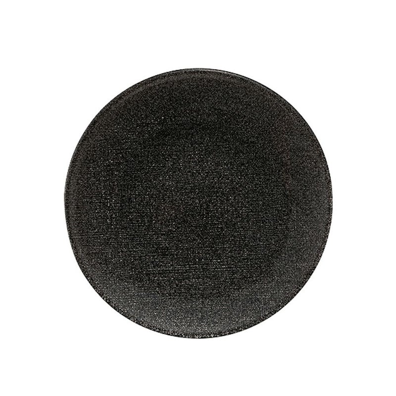 Vetro Felice ヴェトロ フェリーチェ グリッター プレート 17cm ダークグレイ 323917B G019