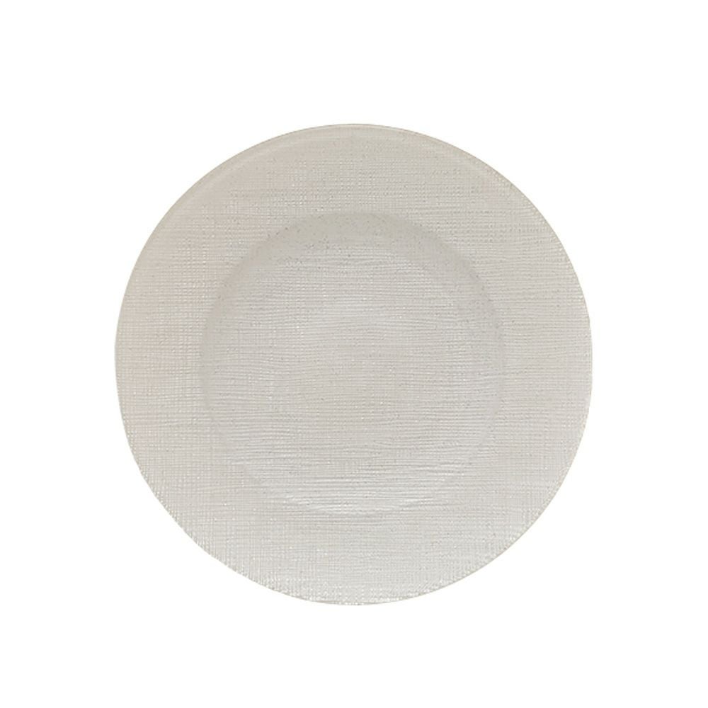 Vetro Felice ヴェトロ フェリーチェ グリッター プレート 17cm ホワイト 323917B G014