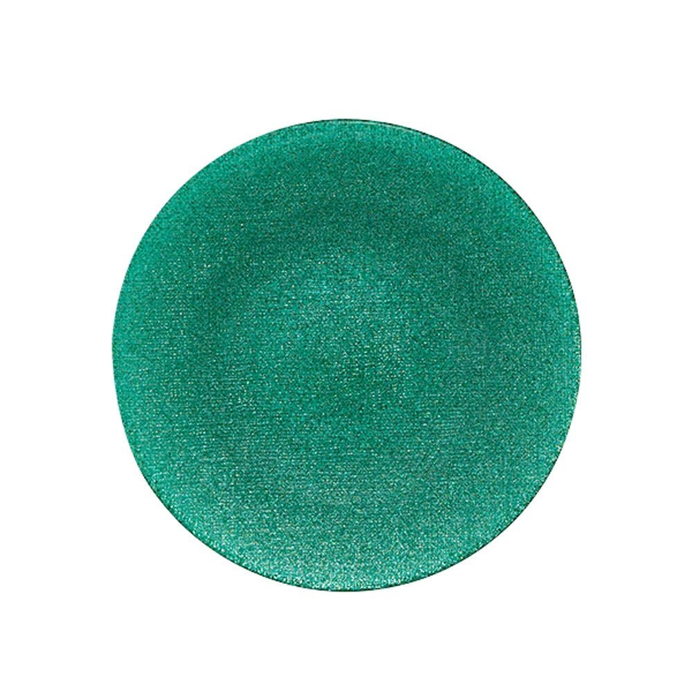 Vetro Felice ヴェトロ フェリーチェ グリッター プレート 17cm アクアブルー 323917B G053