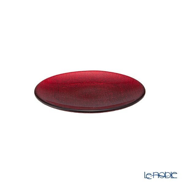 Vetro Felice ヴェトロ フェリーチェ グリッター プレート 14cm レッド