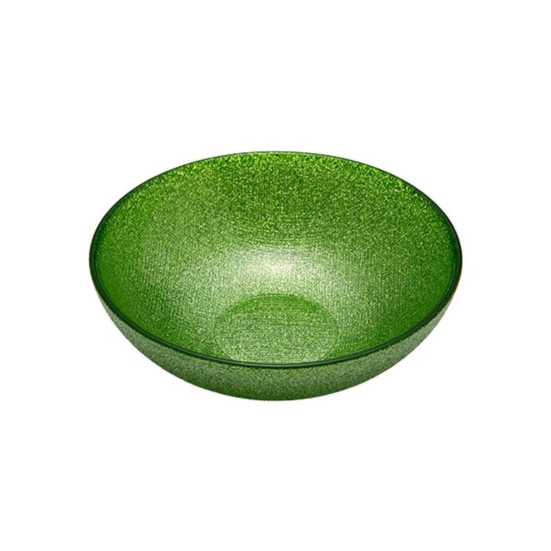 Vetro Felice ヴェトロ フェリーチェ グリッター ロウボウル 14cm ライトグリーン