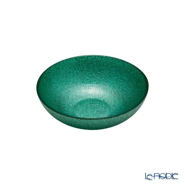 Vetro Felice ヴェトロ フェリーチェ グリッター ロウボウル 14cm アクアブルー