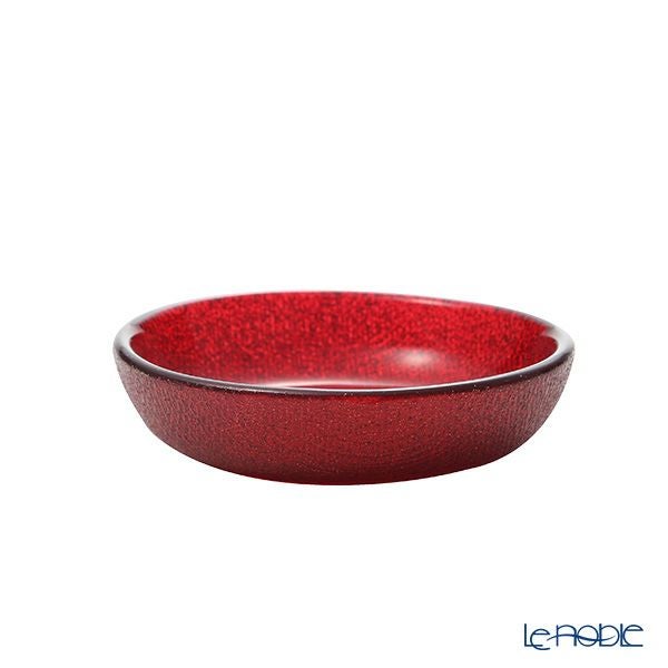 Vetro Felice ヴェトロ フェリーチェ グリッター ミニプレート／豆皿 9cm レッド