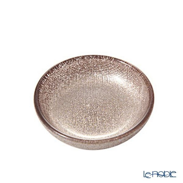 Vetro Felice ヴェトロ フェリーチェ グリッター ミニプレート／豆皿 9cm ジンジャー