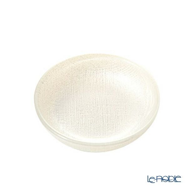 Vetro Felice ヴェトロ フェリーチェ グリッター ミニプレート／豆皿 9cm ホワイト