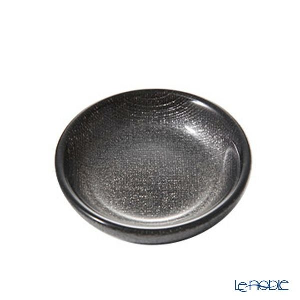 Vetro Felice ヴェトロ フェリーチェ グリッター ミニプレート／豆皿 9cm ダークグレイ
