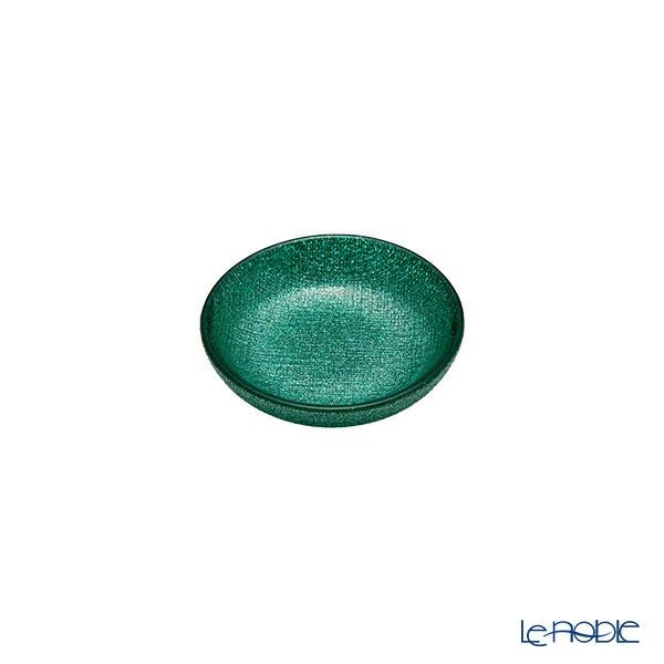 Vetro Felice ヴェトロ フェリーチェ グリッター ミニプレート／豆皿 9cm アクアブルー