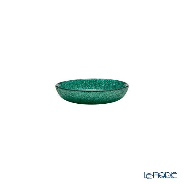 Vetro Felice ヴェトロ フェリーチェ グリッター ミニプレート／豆皿 9cm アクアブルー