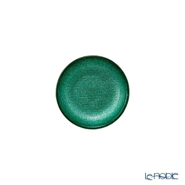 Vetro Felice ヴェトロ フェリーチェ グリッター ミニプレート／豆皿 9cm アクアブルー