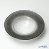 Vetro Felice ヴェトロ フェリーチェ グリッター リムボウル 19.5cm ダークグレイ＆クリア