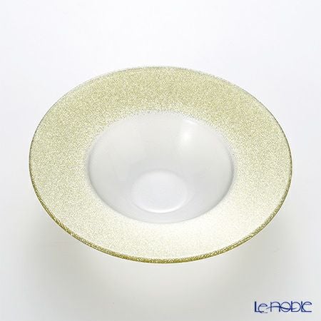 Vetro Felice ヴェトロ フェリーチェ グリッター リムボウル 19.5cm ニューゴールド＆クリア